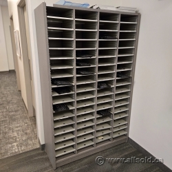 72 Slot Mail Sorter Pigeon Hole w/ Adjustable Shelves